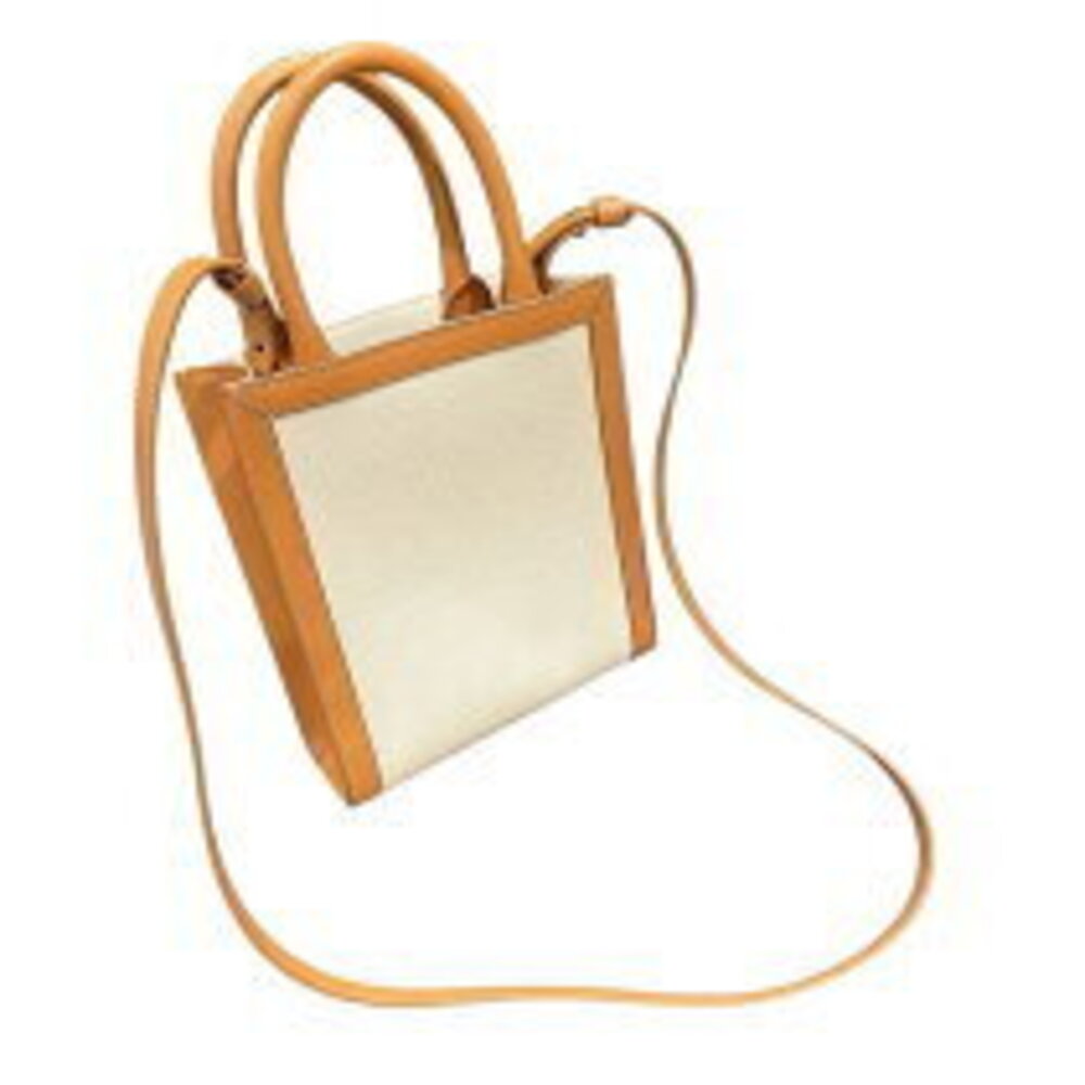 Celine Vertical Cabas natural tan canvas leather - Picture 7 of 7